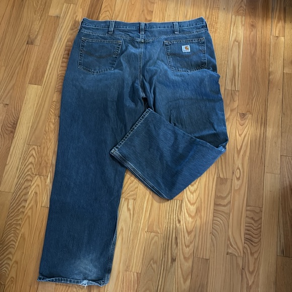 Relaxed Fit Vintage Carhartt Baggy Blue Jeans - Picture 2 of 3